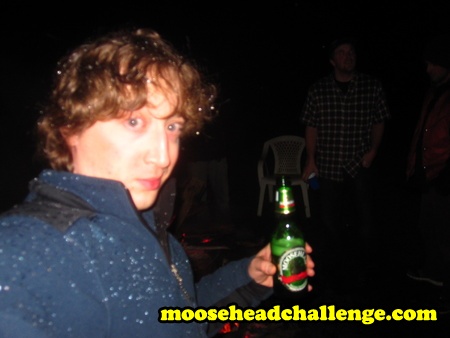 Just a Dude with a Moosehead at a Party